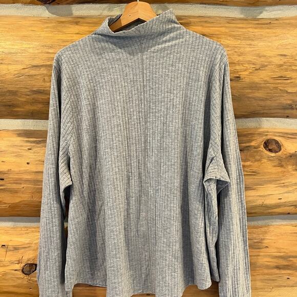 MWL Brushed Rib Long-Sleeve Turtleneck Top - Picture 3 of 5
